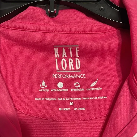 Pink Kate Lord performance long sleeve shirt size Medium - Picture 3 of 3